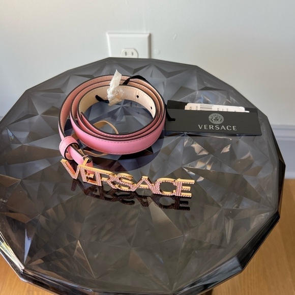 VERSACE LOGO CRYSTAL BELT main image 4